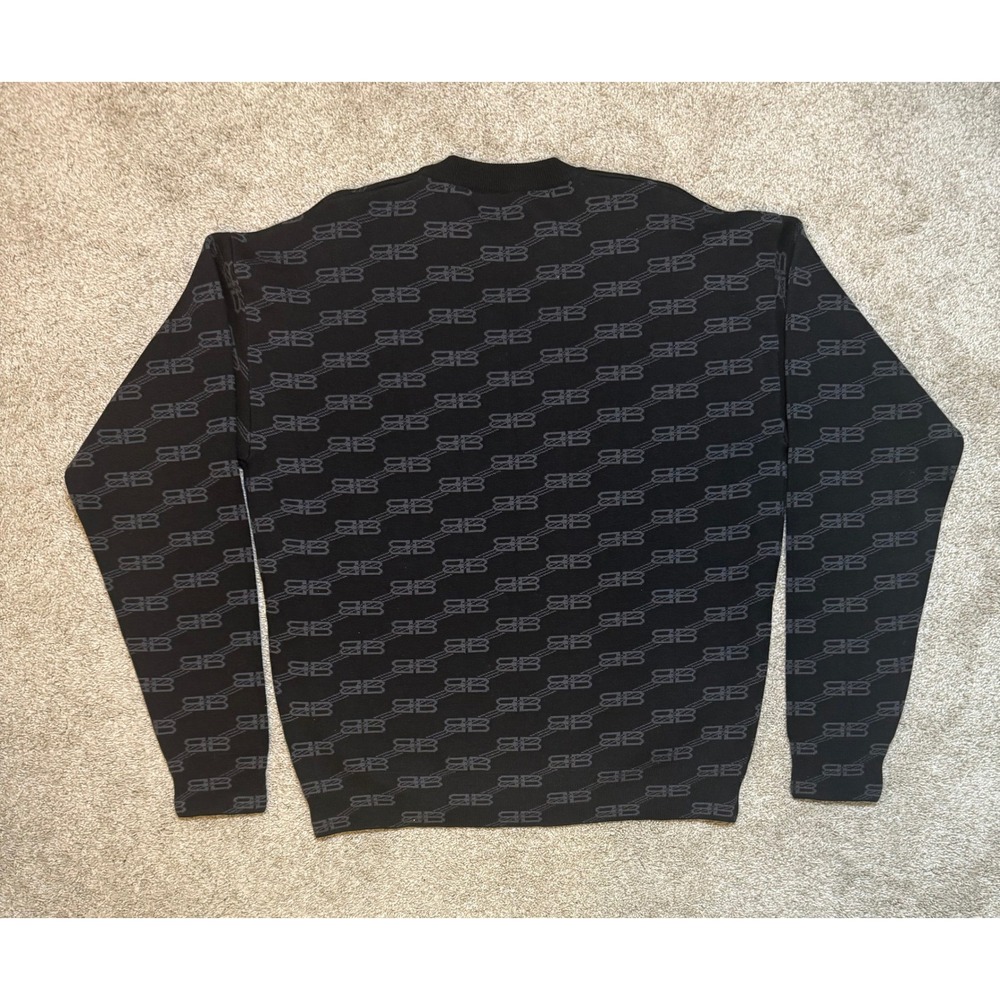 Balenciaga BB Monogram Wool Knit Sweater Fits Size M Brand New w/tags - Picture 2 of 4